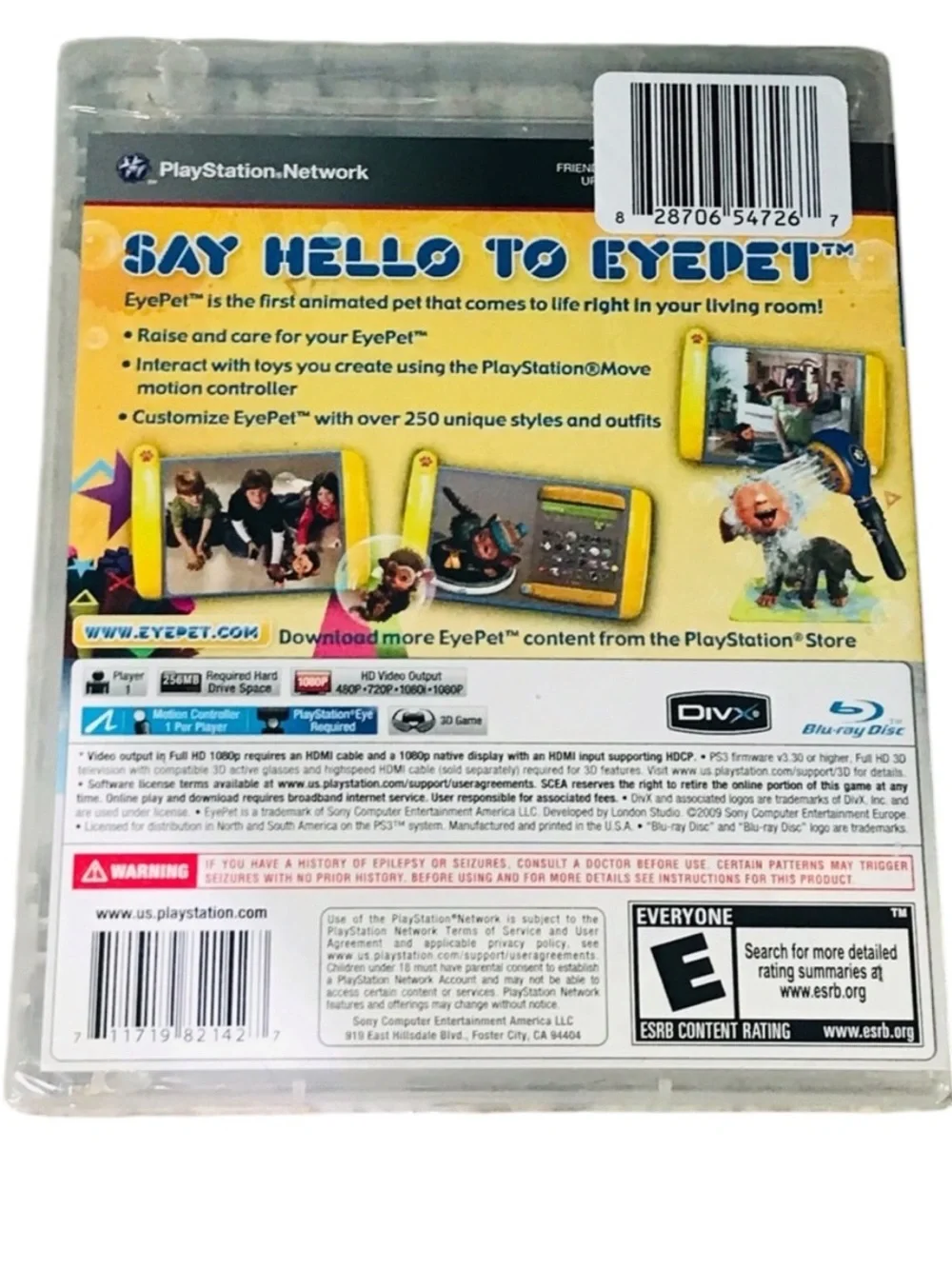New PS3 Eyepet PlayStation 3 Video  Game